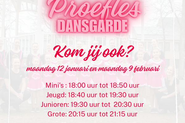 Proefles dansgarde